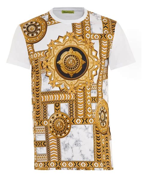 versace chain shirt white|Versace gold ring for men.